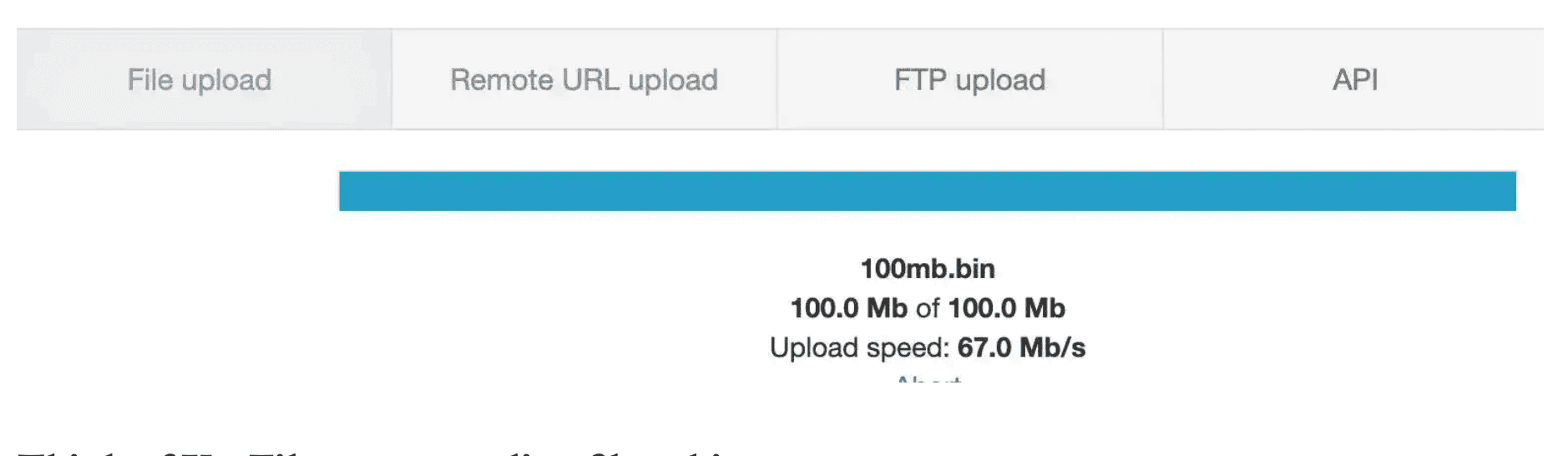 Fast file upload and download with KatFile